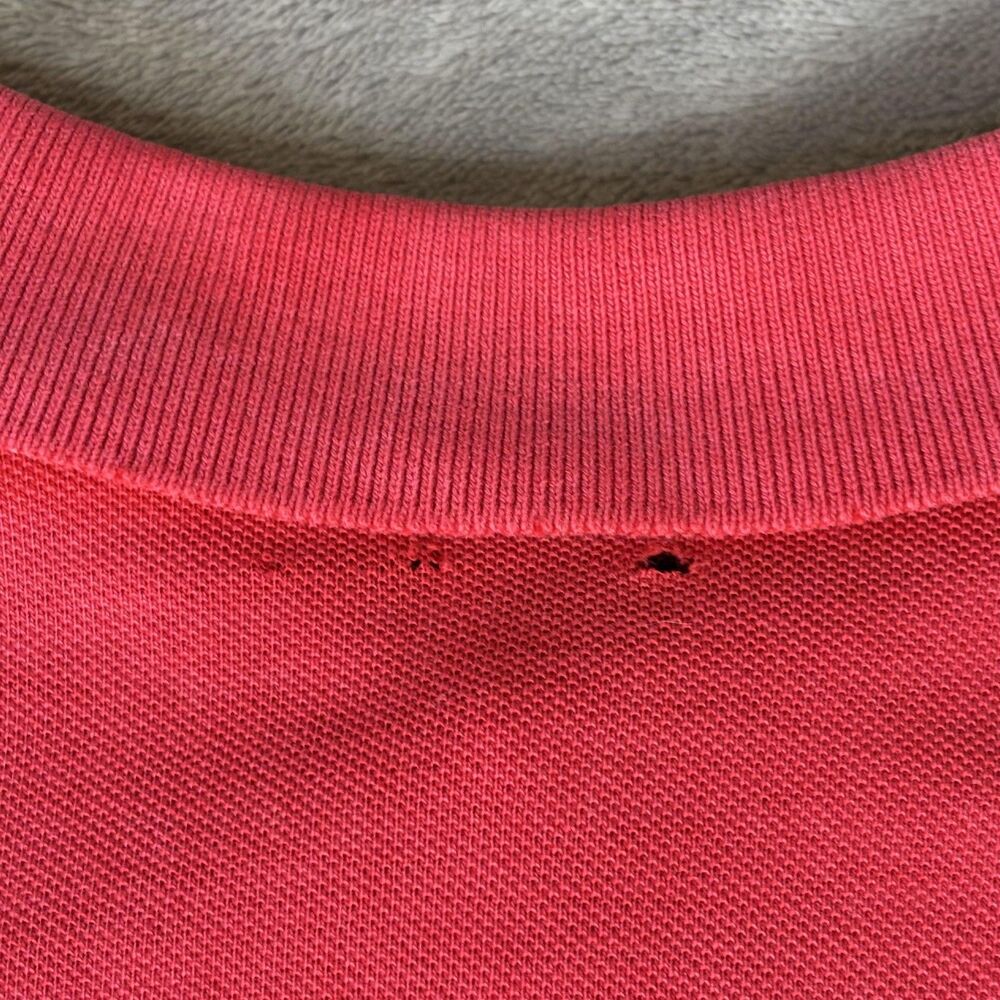 Vintage Polo Ralph Lauren Polo Shirt Mens‎ XL Red Pique Cotton Pony Logo USA - Picture 6 of 8